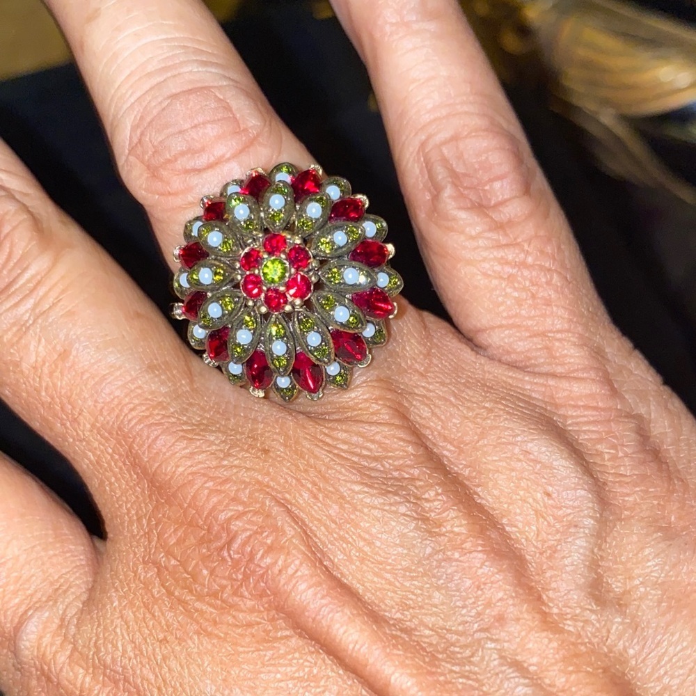 Heidi Daus Elegant Domed Starburst Swarovski Crystal Ring - Picture 4 of 15